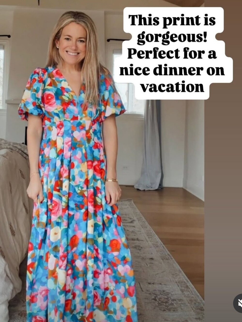 Bright Floral Influencer Dress - Picture 12 of 13